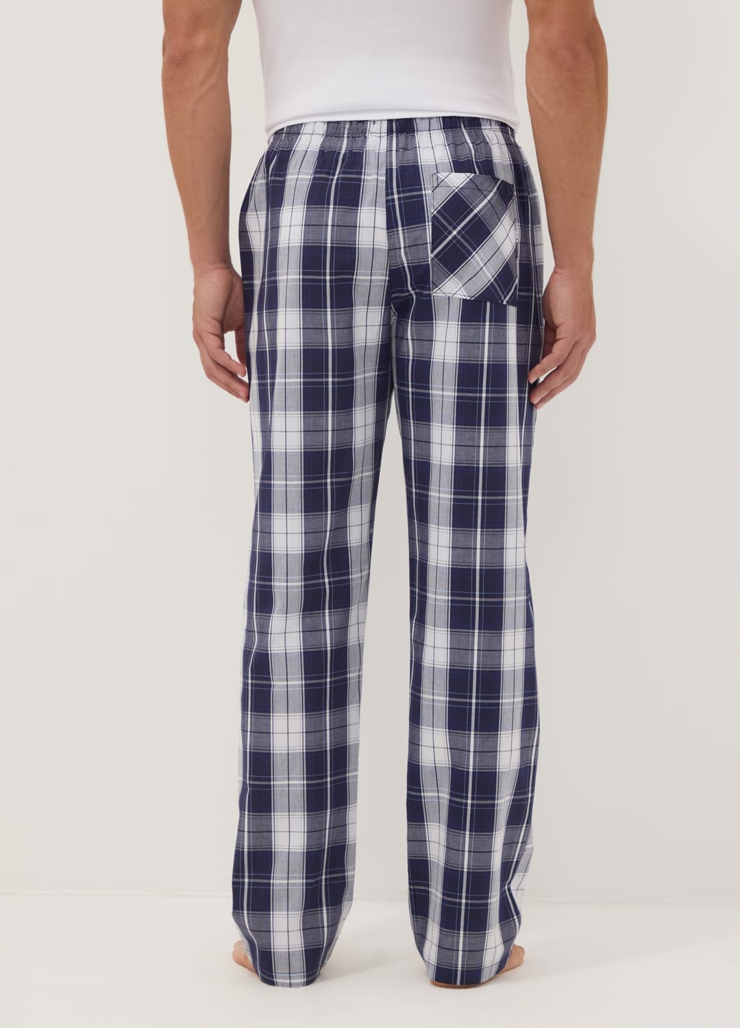 Pantaloni Del Pigiama Blu In Cotone Organico A Quadri | OVS Pantaloni Del Pigiama Blu In Cotone Organico A Quadri - 2 | OVS