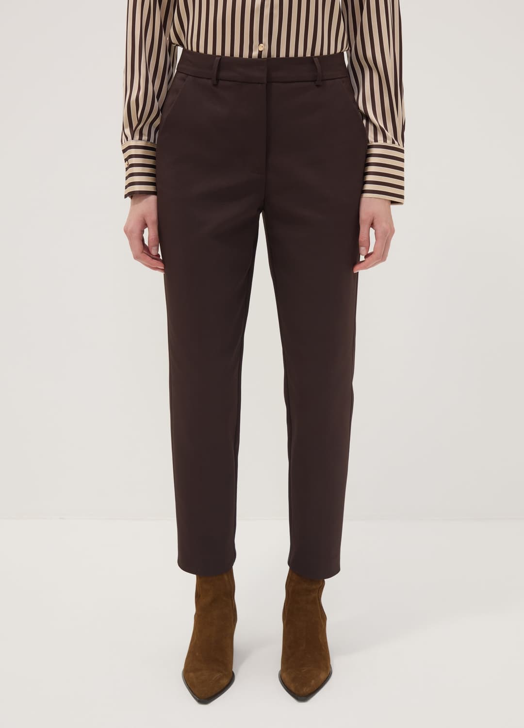Pantaloni Marroni Slim In Cotone Elasticizzato | OVS Pantaloni Marroni Slim In Cotone Elasticizzato - 1 | OVS