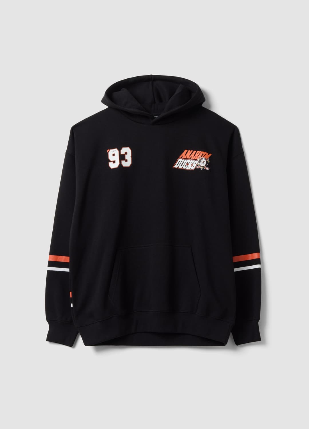 Felpa Nera Con Cappuccio In Misto Cotone Con Stampa Anaheim Ducks | OVS Felpa Nera Con Cappuccio In Misto Cotone Con Stampa Anaheim Ducks - 0 | OVS