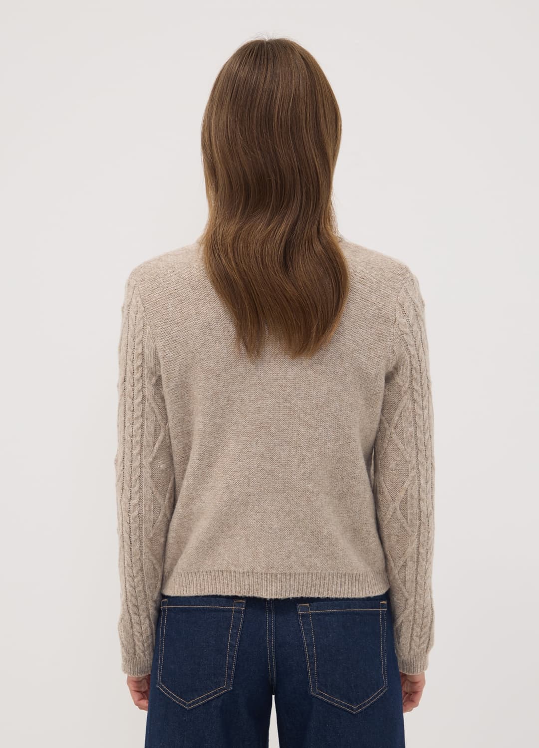 Cardigan Grigio In Misto Lana A Trecce | OVS Cardigan Grigio In Misto Lana A Trecce - 3 | OVS