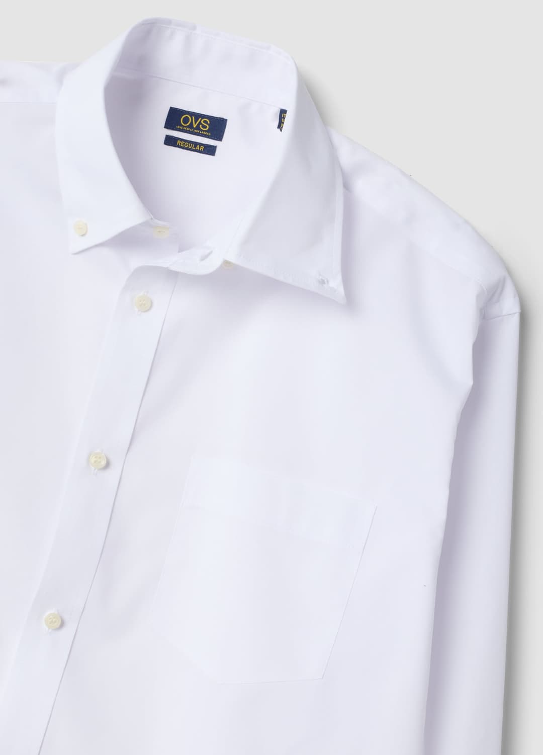 Camicia Bianca Regular Fit Con Colletto Button Down Easy Iron | OVS Camicia Bianca Regular Fit Con Colletto Button Down Easy Iron - 1 | OVS