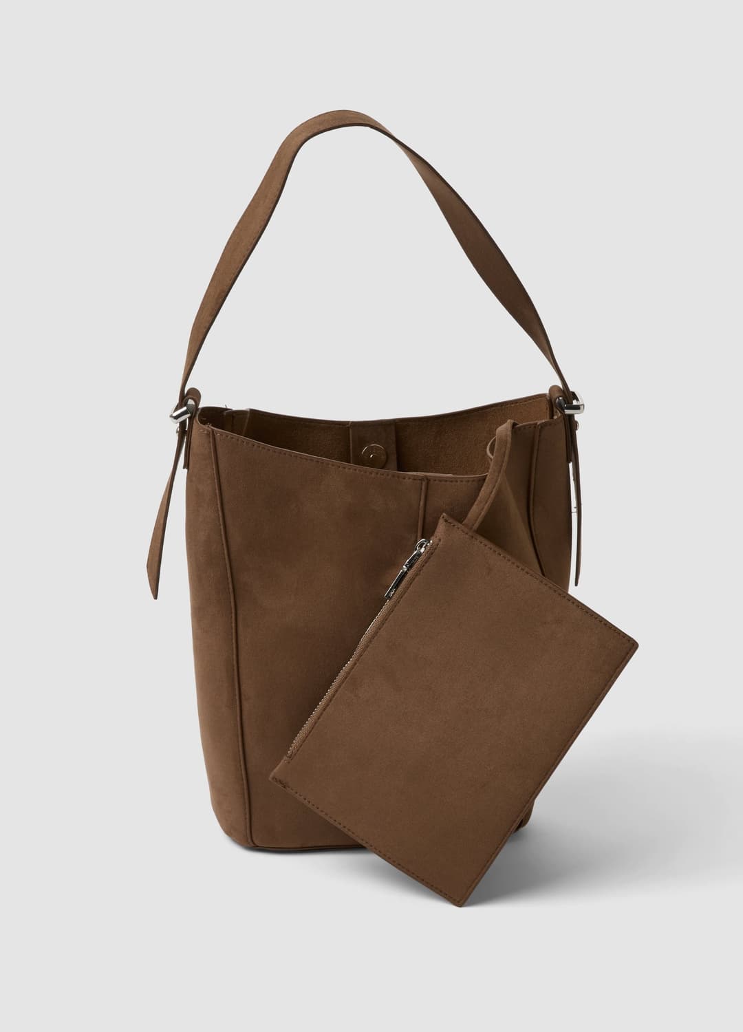 Borsa Marrone A Spalla In Tessuto Elasticizzato | OVS Borsa Marrone A Spalla In Tessuto Elasticizzato - 4 | OVS