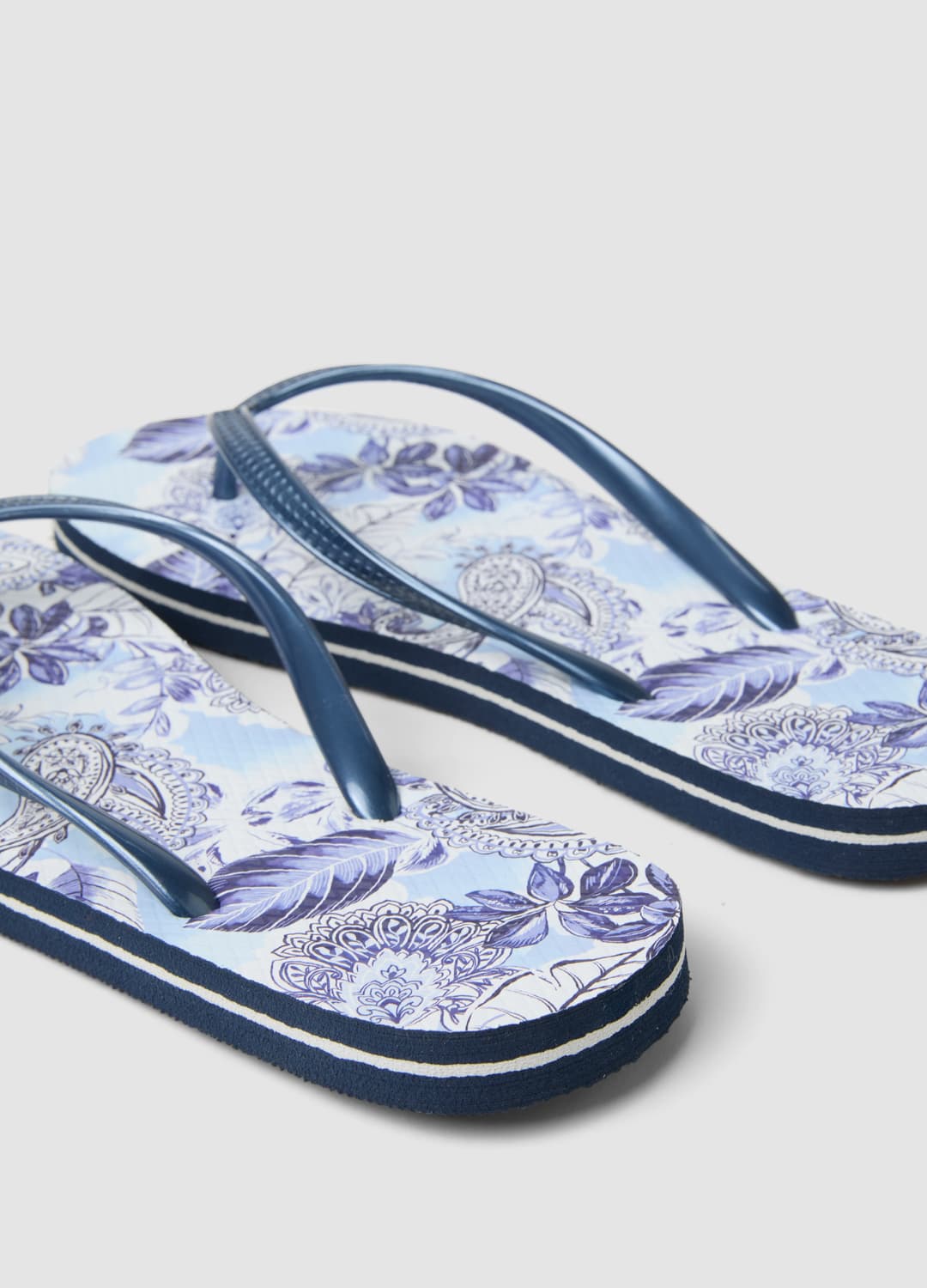 Infradito Blu Con Stampa Floreale | OVS Infradito Blu Con Stampa Floreale - 2 | OVS