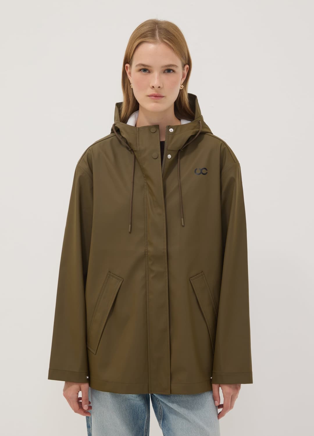 Rote Regenjacke Mit Reissverschluss Und Kapuze | OVS Rote Regenjacke Mit Reissverschluss Und Kapuze - 2 | OVS