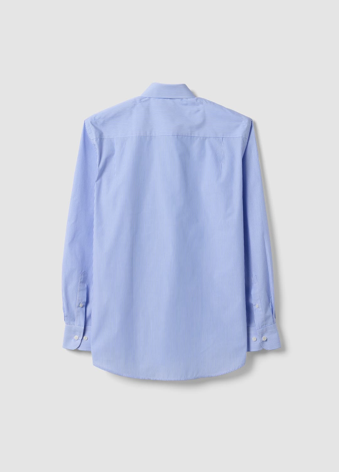 Camicia Azzurra A Righe In Misto Cotone Con Collo Button Down Easy Iron Regular Fit | OVS Camicia Azzurra A Righe In Misto Cotone Con Collo Button Down Easy Iron Regular Fit - 5 | OVS