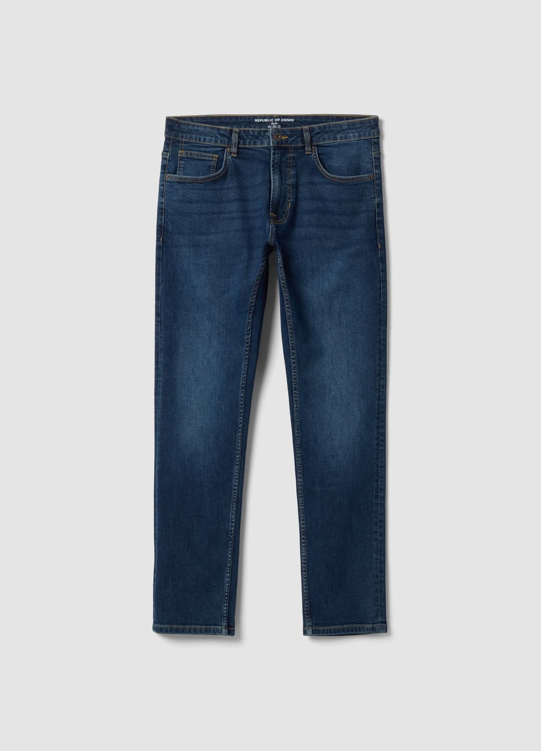 Blaue Slim-fit-jeans Aus Stretch-baumwolle | OVS Blaue Slim-fit-jeans Aus Stretch-baumwolle - 3 | OVS