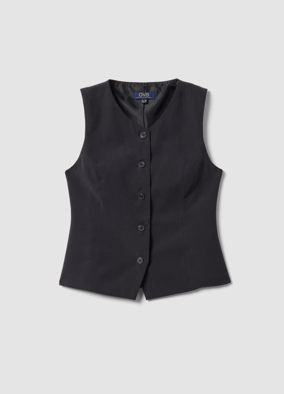 Gilet Nero In Misto Viscosa Slim Fit | OVS Gilet Nero In Misto Viscosa Slim Fit - 4 | OVS