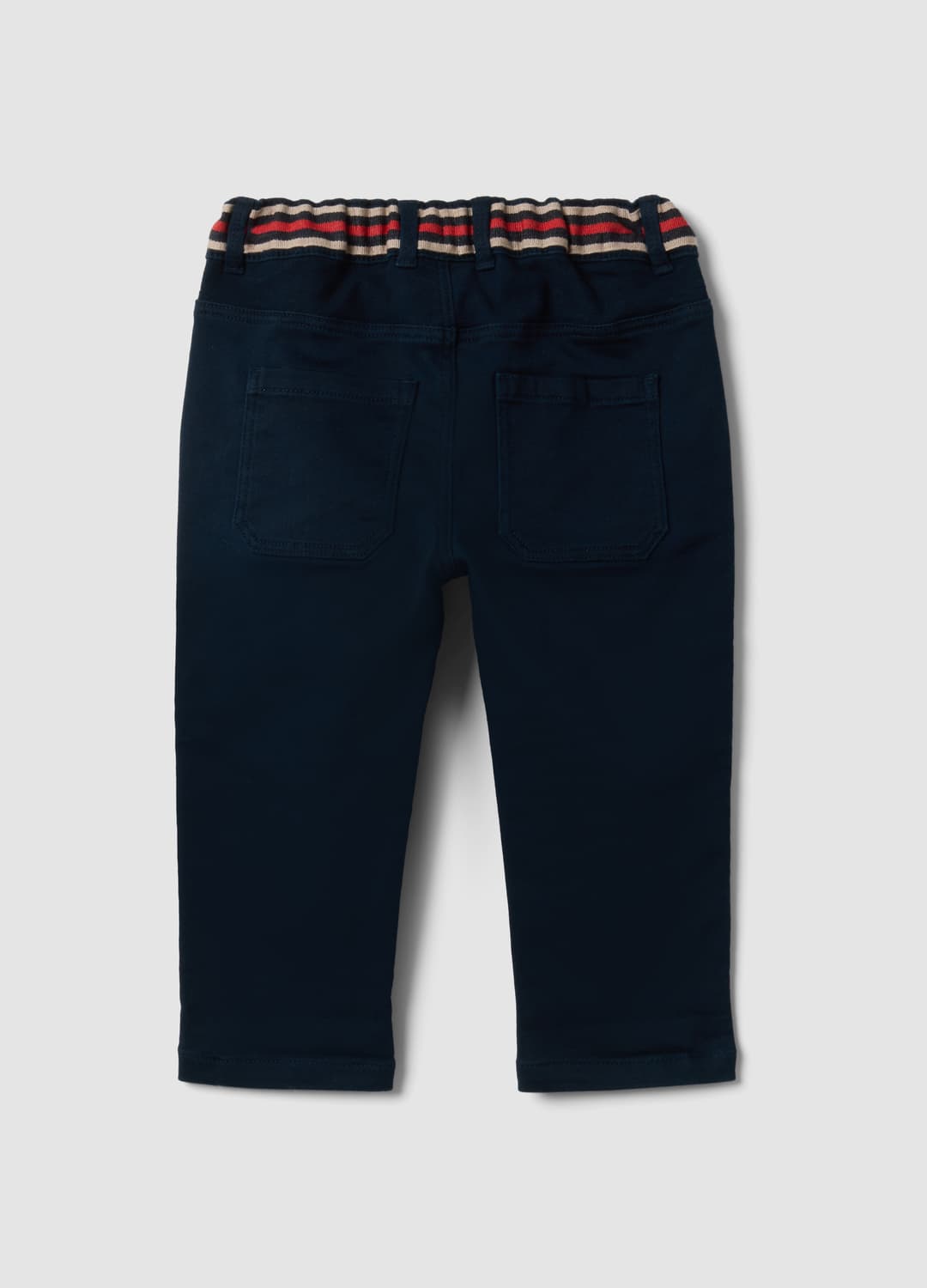 Pantaloni Blu In Cotone Elasticizzato Con Vita Elasticizzata Per Bimbo | OVS Pantaloni Blu In Cotone Elasticizzato Con Vita Elasticizzata Per Bimbo - 1 | OVS