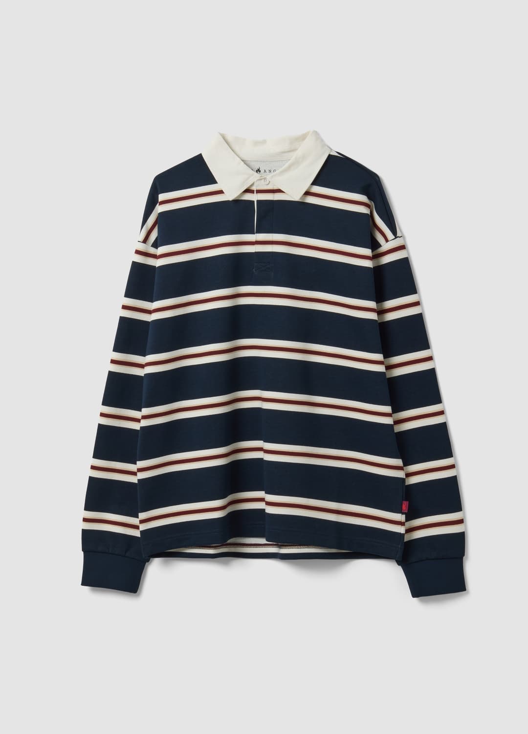 Polo Rugby Blu A Righe In Puro Cotone Con Colletto Classico | OVS Polo Rugby Blu A Righe In Puro Cotone Con Colletto Classico - 4 | OVS