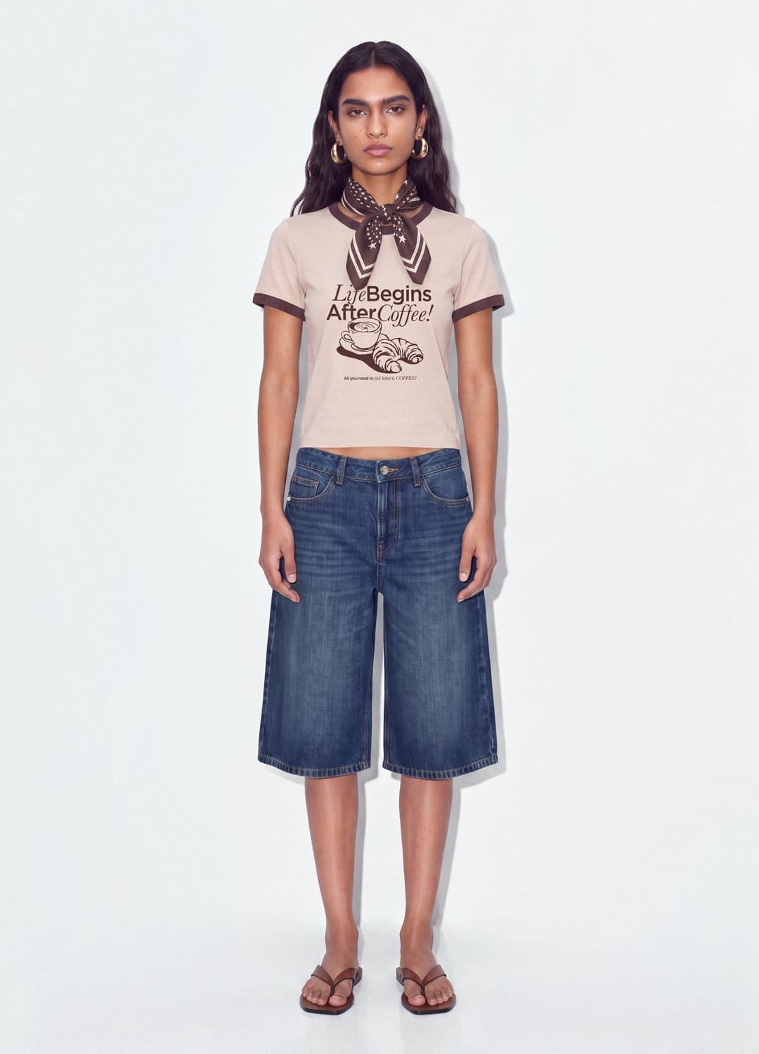 Baggy Jeans-shorts Aus Blauem Denim Aus Reiner Baumwolle | OVS Baggy Jeans-shorts Aus Blauem Denim Aus Reiner Baumwolle - 0 | OVS