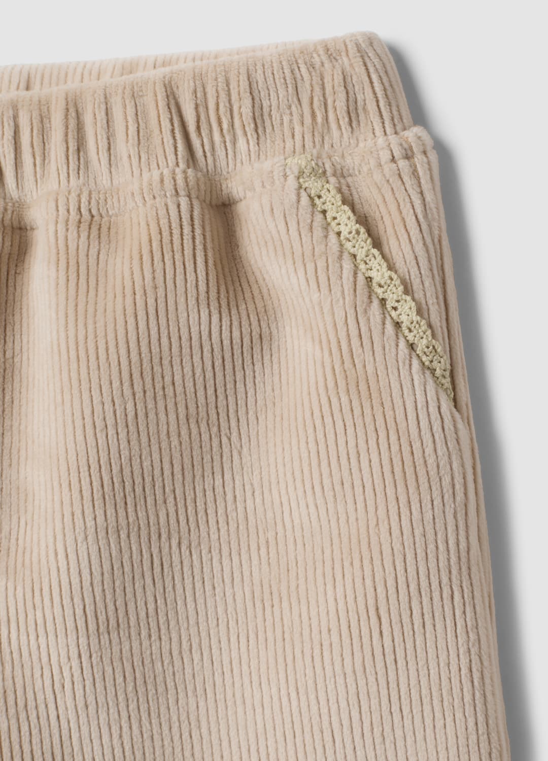 Pantaloni Beige In Tessuto Elasticizzato A Coste Per Neonata | OVS Pantaloni Beige In Tessuto Elasticizzato A Coste Per Neonata - 2 | OVS