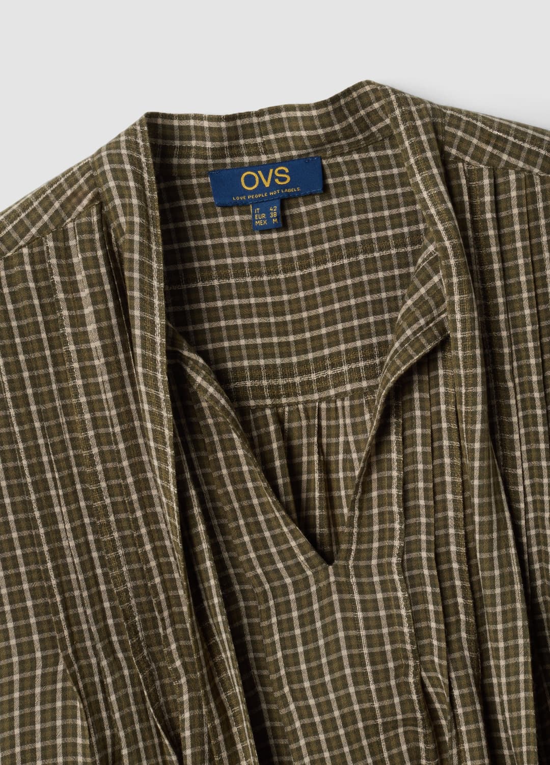 Braune Karobluse Aus Reiner Viskose Mit Schleife | OVS Braune Karobluse Aus Reiner Viskose Mit Schleife - 4 | OVS