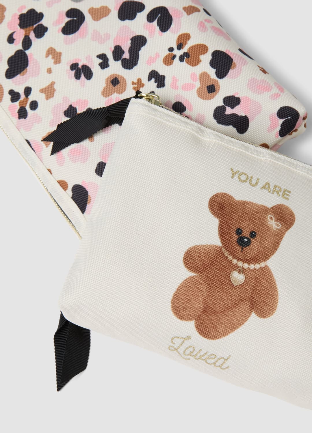 Set Di Pochette Bianco Con Fantasia Animalier | OVS Set Di Pochette Bianco Con Fantasia Animalier - 2 | OVS
