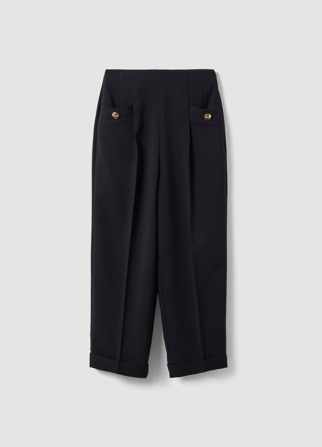 Schwarze Stretch-viskosehose Mit Regular Tapered Fit | OVS Schwarze Stretch-viskosehose Mit Regular Tapered Fit - 4 | OVS