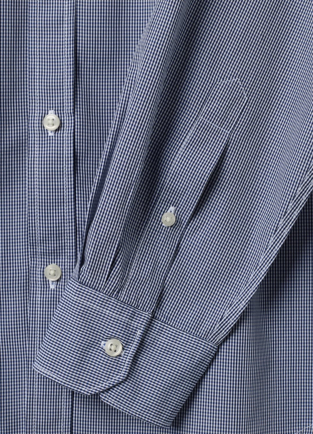 Camicia Azzurra In Popeline Di Puro Cotone A Quadri Regular Fit | OVS Camicia Azzurra In Popeline Di Puro Cotone A Quadri Regular Fit - 5 | OVS