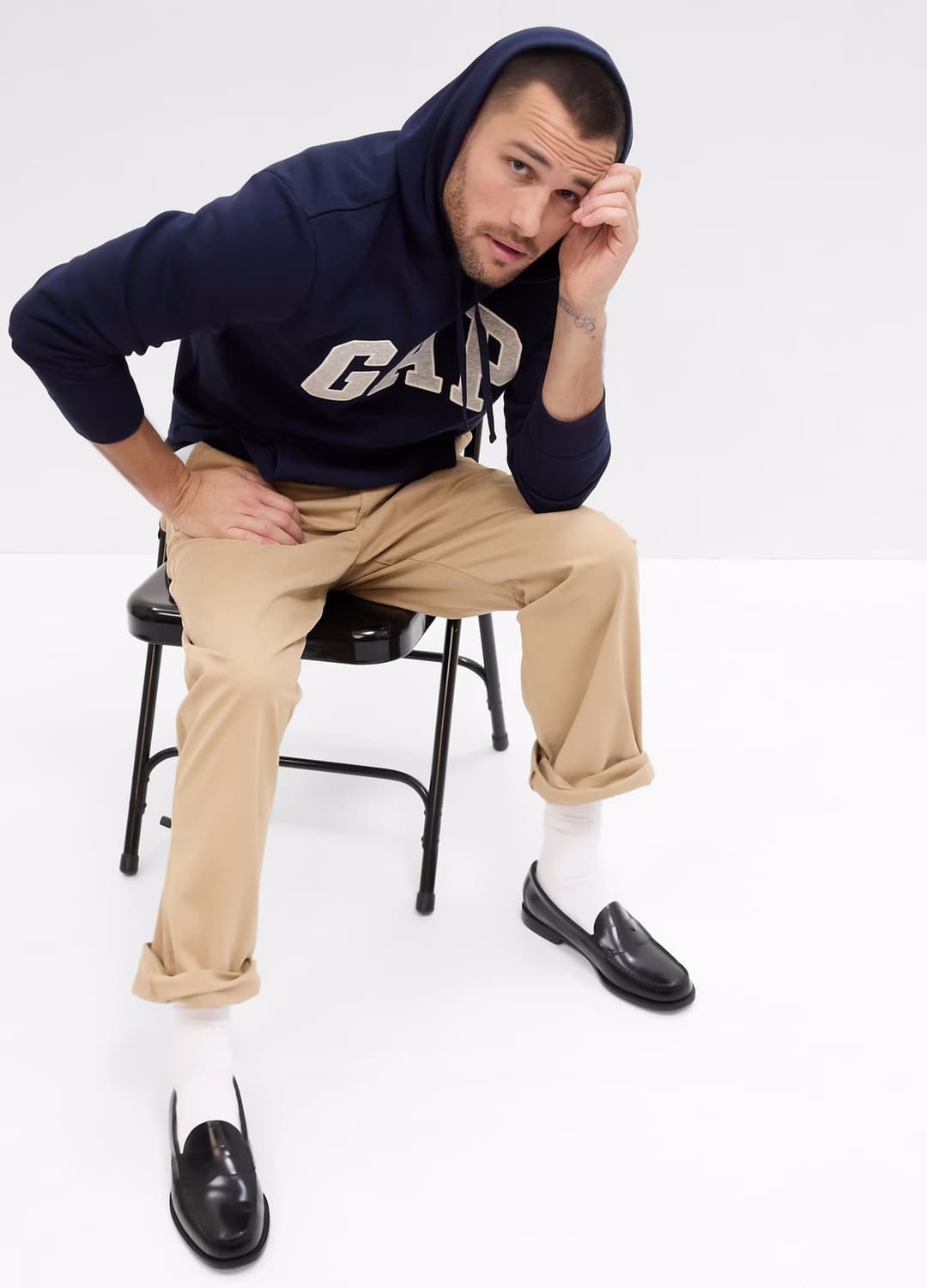 Felpa Con Cappuccio E Logo Gap | OVS Felpa Con Cappuccio E Logo Gap - 0 | OVS