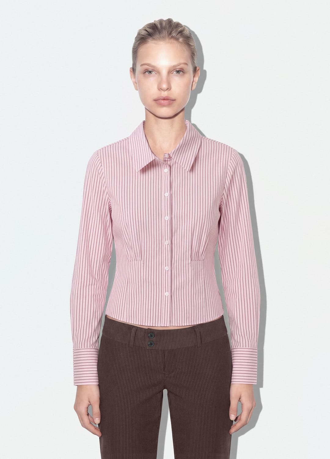 Camicia Rosa A Righe In Cotone Elasticizzato Slim Fit | OVS Camicia Rosa A Righe In Cotone Elasticizzato Slim Fit - 0 | OVS