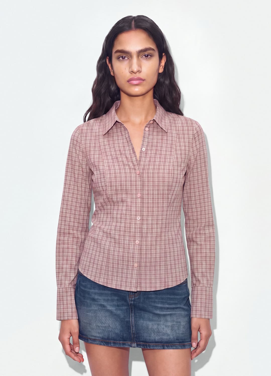 Camicia Marrone A Righe In Popeline Di Puro Cotone Slim Fit | OVS Camicia Marrone A Righe In Popeline Di Puro Cotone Slim Fit - 1 | OVS