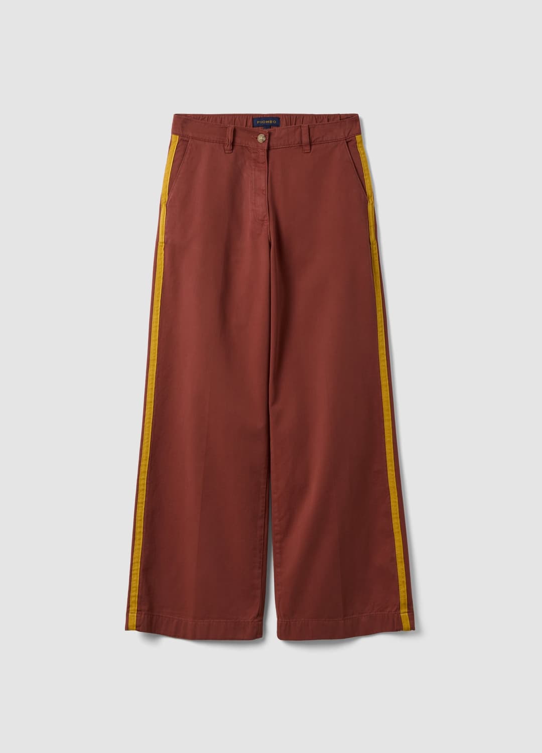 Pantaloni Chino Rossi Wide Leg In Puro Cotone Con Bande A Contrasto | OVS Pantaloni Chino Rossi Wide Leg In Puro Cotone Con Bande A Contrasto - 4 | OVS