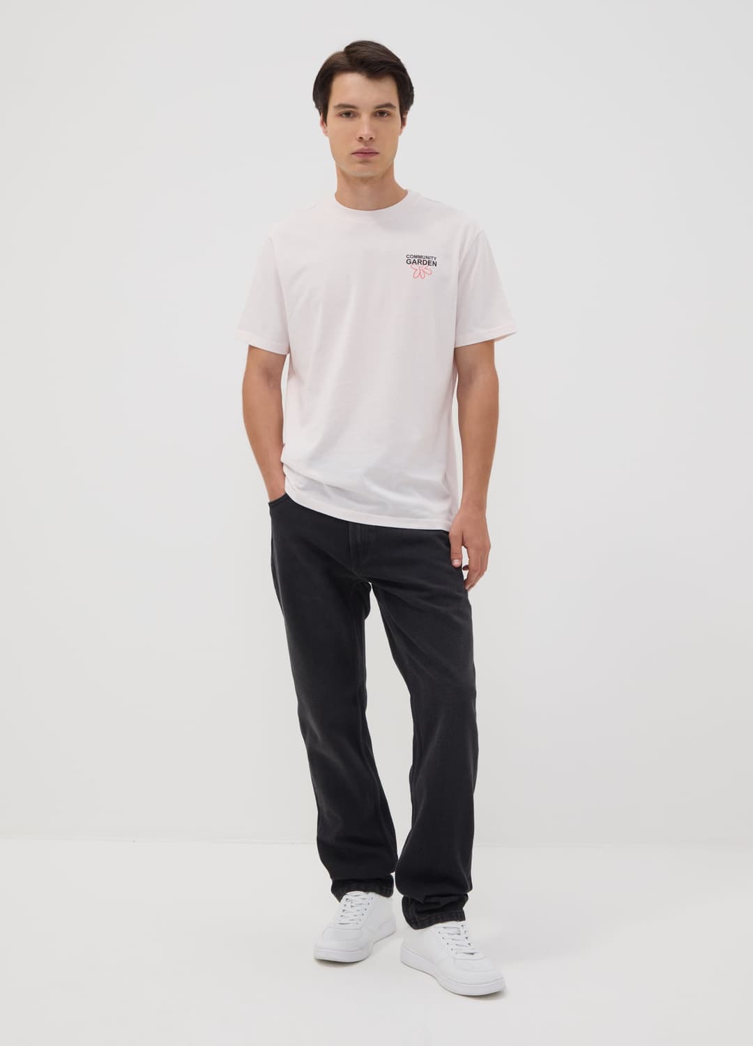 Weißes T-shirt Aus Reinem Baumwolljersey Mit Print | OVS Weißes T-shirt Aus Reinem Baumwolljersey Mit Print - 1 | OVS