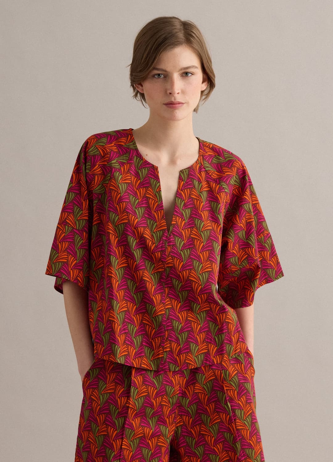 Mehrfarbige Bluse Aus Reiner Baumwolle | OVS Mehrfarbige Bluse Aus Reiner Baumwolle - 2 | OVS