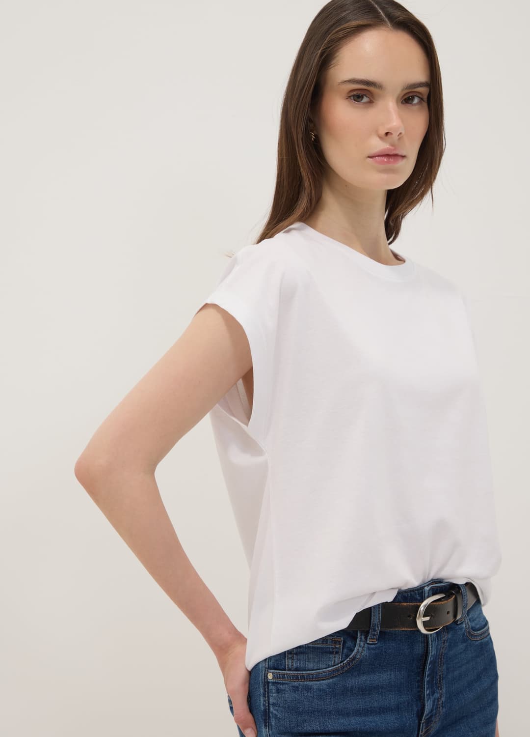 T-shirt Bianca In Puro Cotone A Maniche Corte Regular Fit | OVS T-shirt Bianca In Puro Cotone A Maniche Corte Regular Fit - 0 | OVS