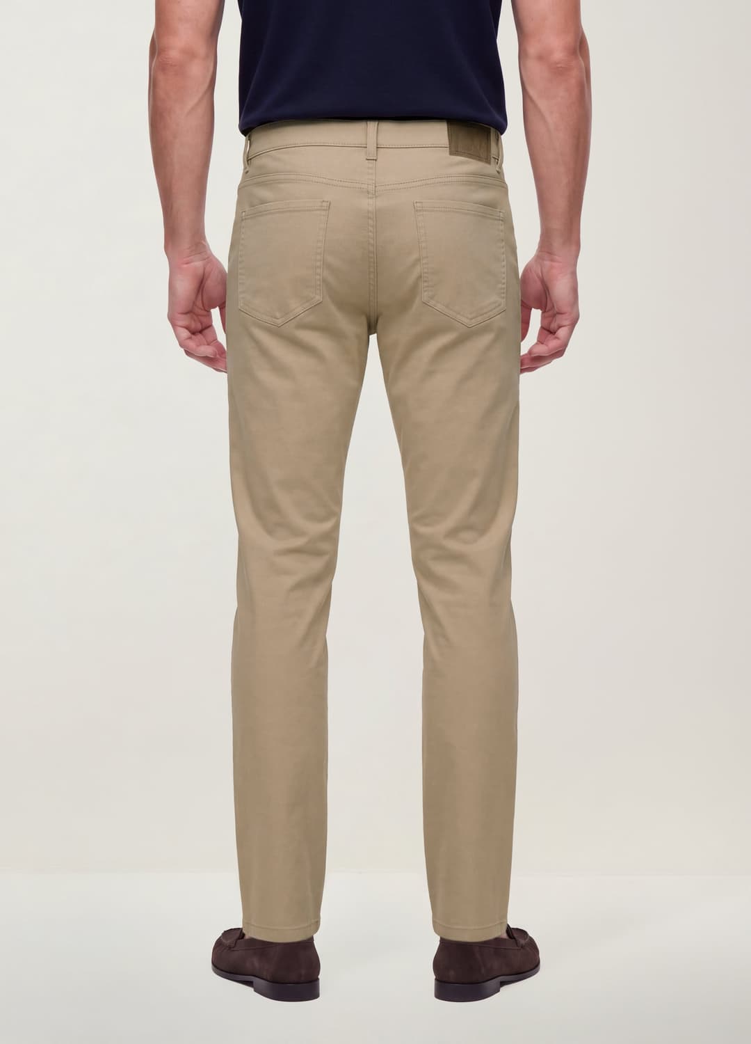 Pantaloni Marroni In Twill Di Cotone Elasticizzato Regular Fit | OVS Pantaloni Marroni In Twill Di Cotone Elasticizzato Regular Fit - 3 | OVS