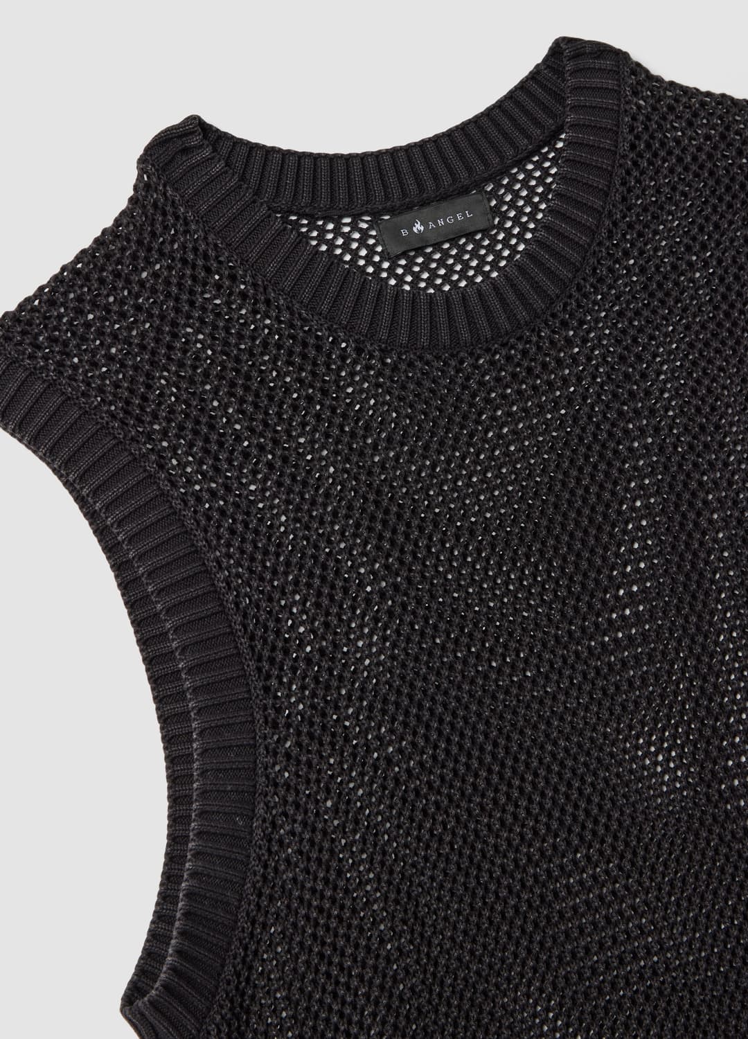 Schwarzes Ärmelloses Mesh-top Aus Reiner Baumwolle | OVS Schwarzes Ärmelloses Mesh-top Aus Reiner Baumwolle - 6 | OVS