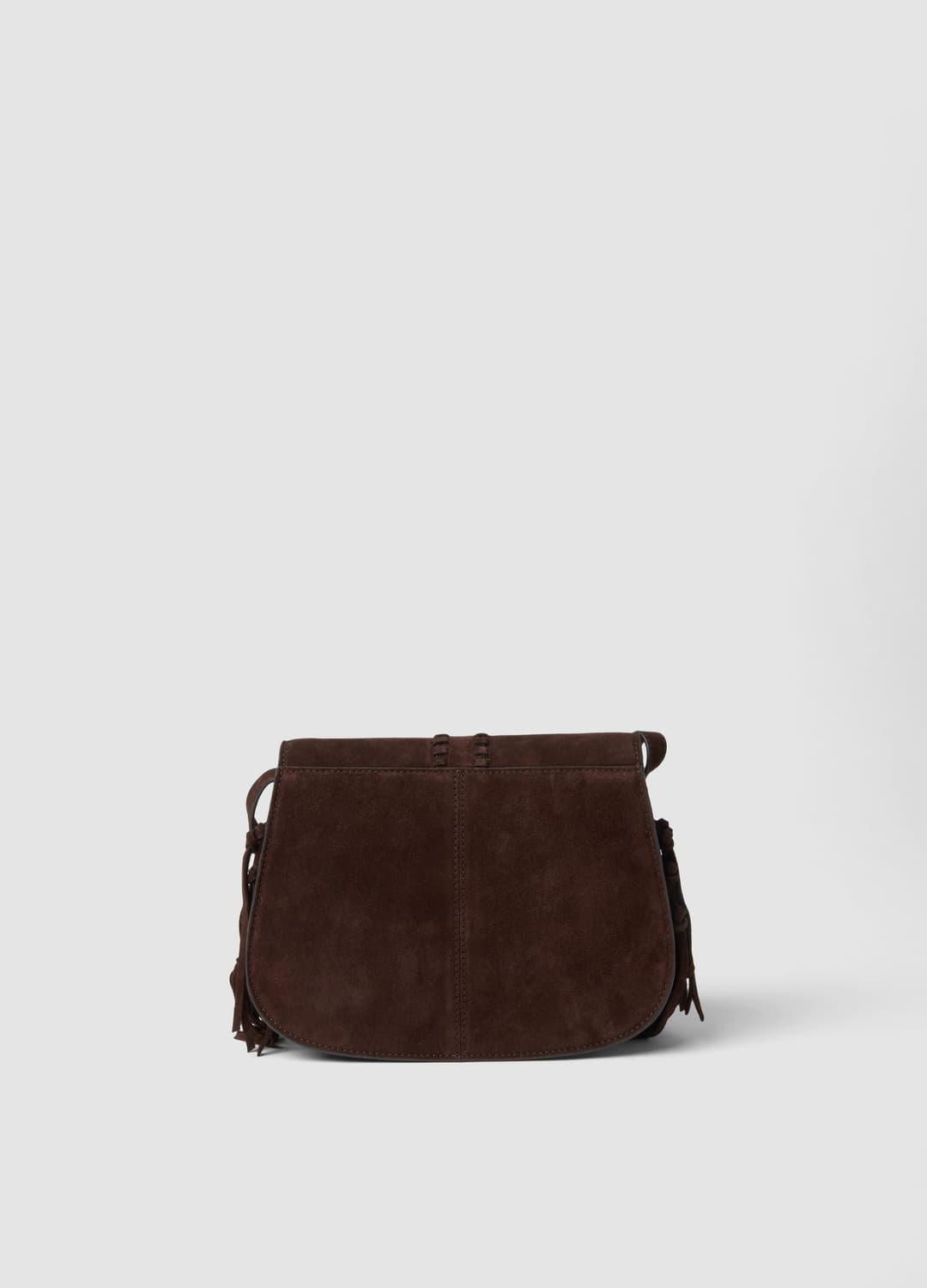 Borsa Marrone In Vera Pelle Con Frange | OVS Borsa Marrone In Vera Pelle Con Frange - 1 | OVS
