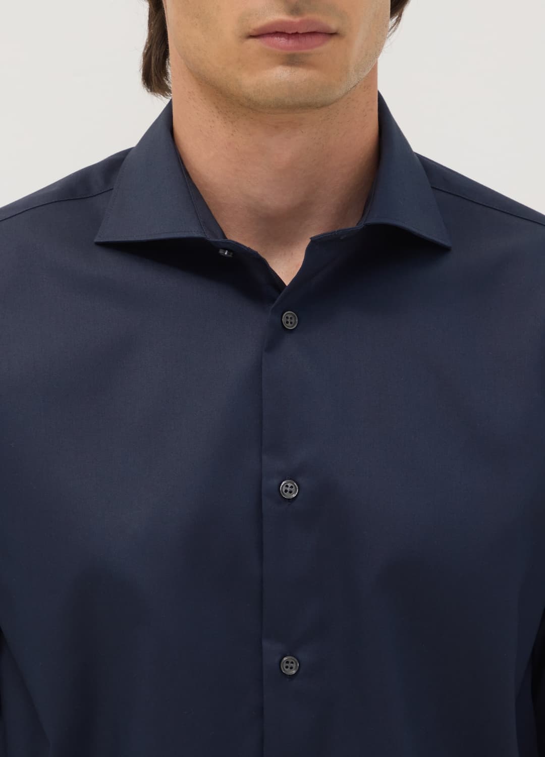 Camicia Blu In Puro Cotone Con Colletto Classico Regular Fit No Iron | OVS Camicia Blu In Puro Cotone Con Colletto Classico Regular Fit No Iron - 1 | OVS