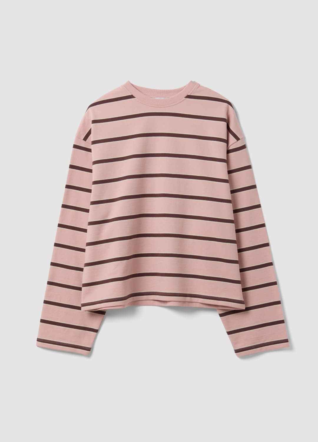 Rosa Sweatshirt Aus Reiner Baumwolle Mit Streifen | OVS Rosa Sweatshirt Aus Reiner Baumwolle Mit Streifen - 4 | OVS