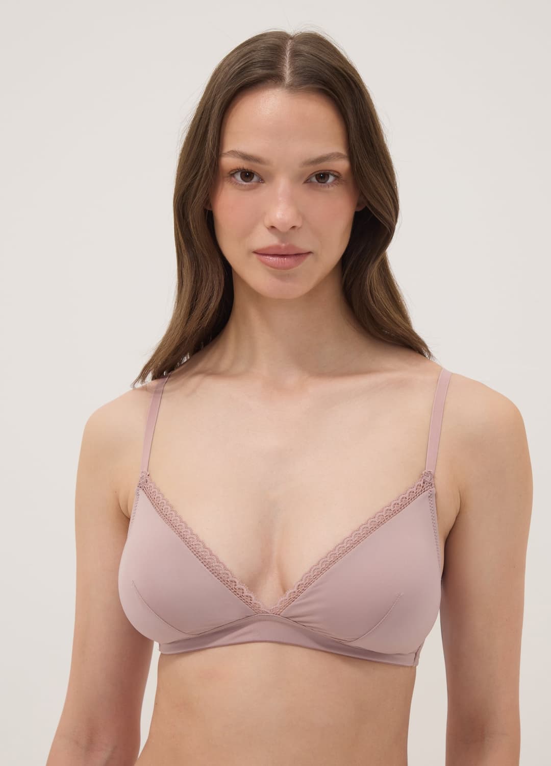 Reggiseno A Triangolo Viola In Tessuto Elasticizzato Con Imbottitura Removibile | OVS Reggiseno A Triangolo Viola In Tessuto Elasticizzato Con Imbottitura Removibile - 0 | OVS