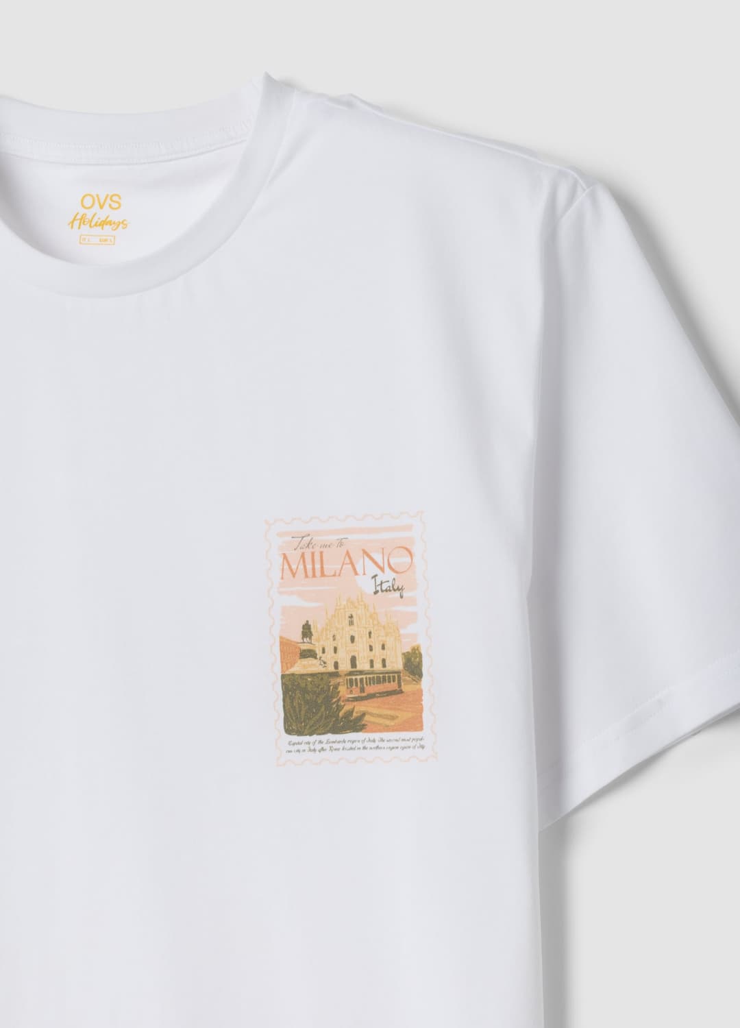 T-shirt Bianca In Puro Cotone Con Stampa Regular Fit | OVS T-shirt Bianca In Puro Cotone Con Stampa Regular Fit - 5 | OVS