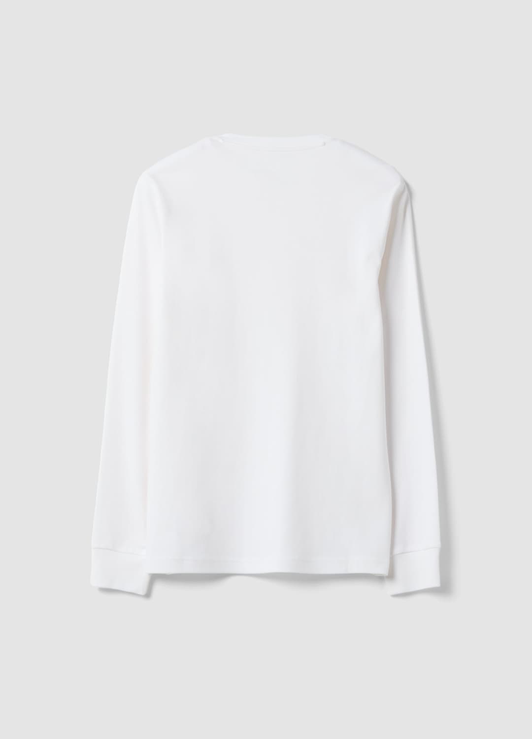 Weißes T-shirt Aus Reiner Baumwolle Mit V-ausschnitt | OVS Weißes T-shirt Aus Reiner Baumwolle Mit V-ausschnitt - 2 | OVS