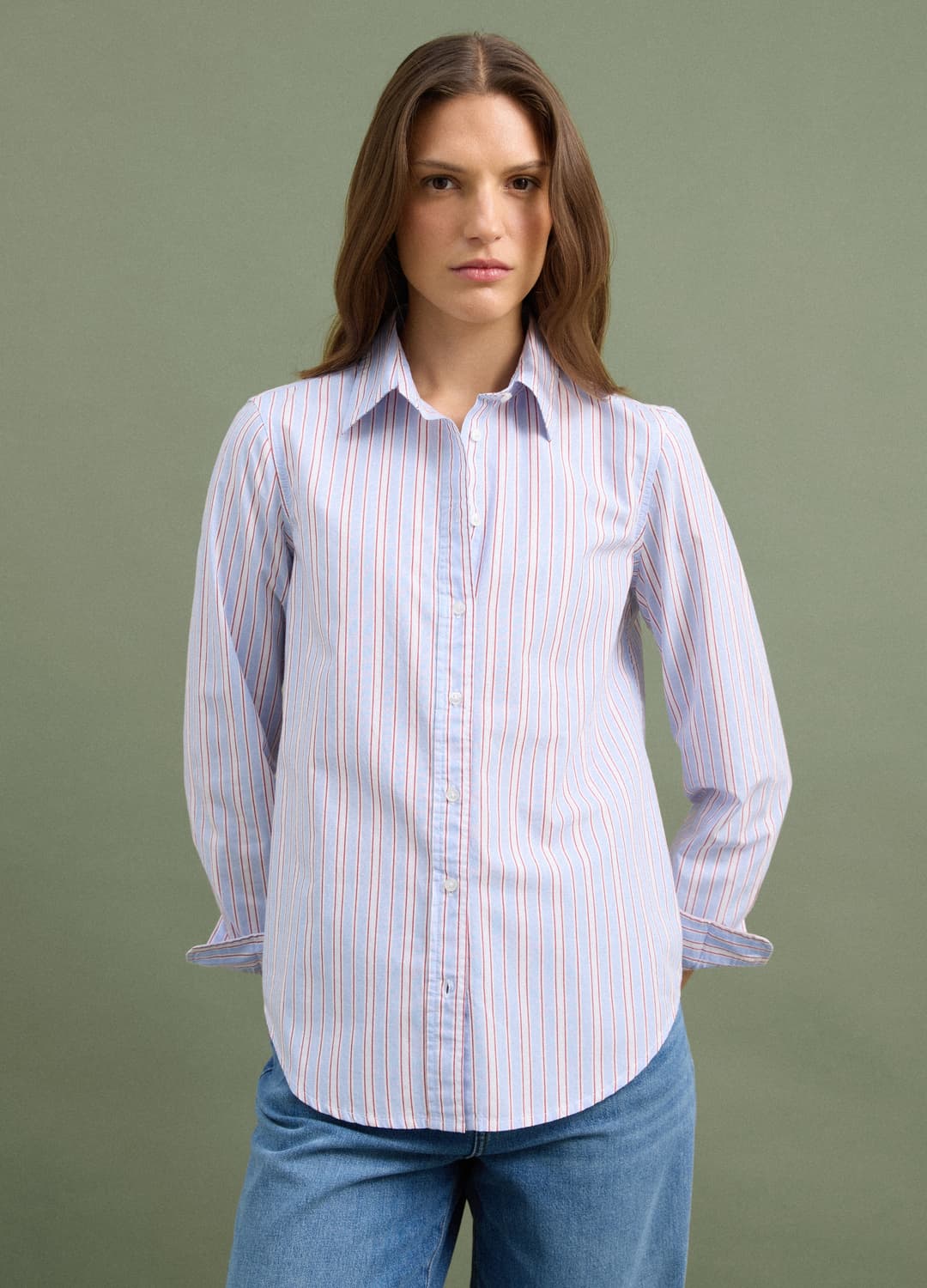 Camicia Rosa A Righe In Popeline Regular Fit | OVS Camicia Rosa A Righe In Popeline Regular Fit - 7 | OVS