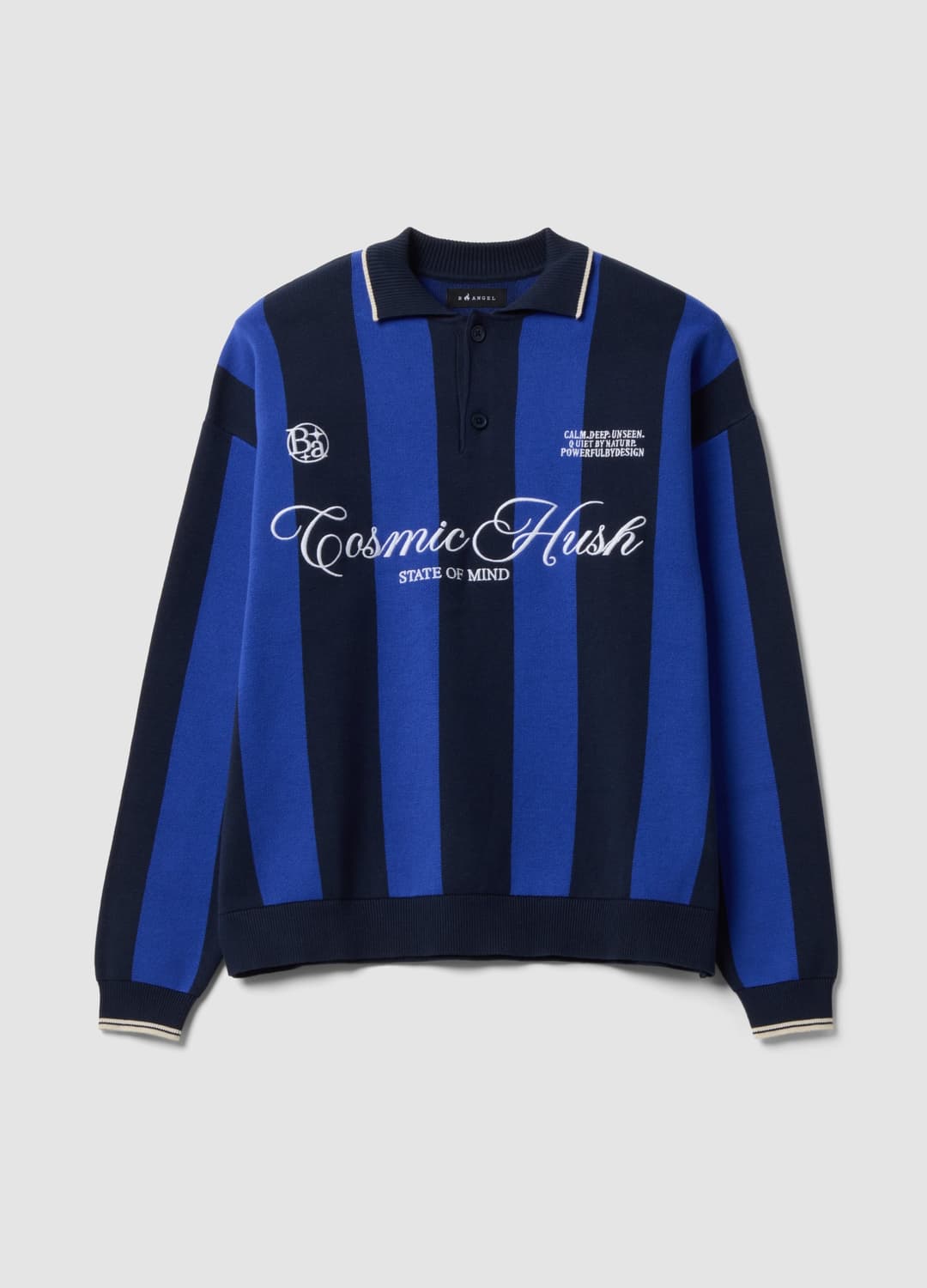 Maglia Blu E Nera In Puro Cotone Con Colletto Polo Over Fit | OVS Maglia Blu E Nera In Puro Cotone Con Colletto Polo Over Fit - 3 | OVS