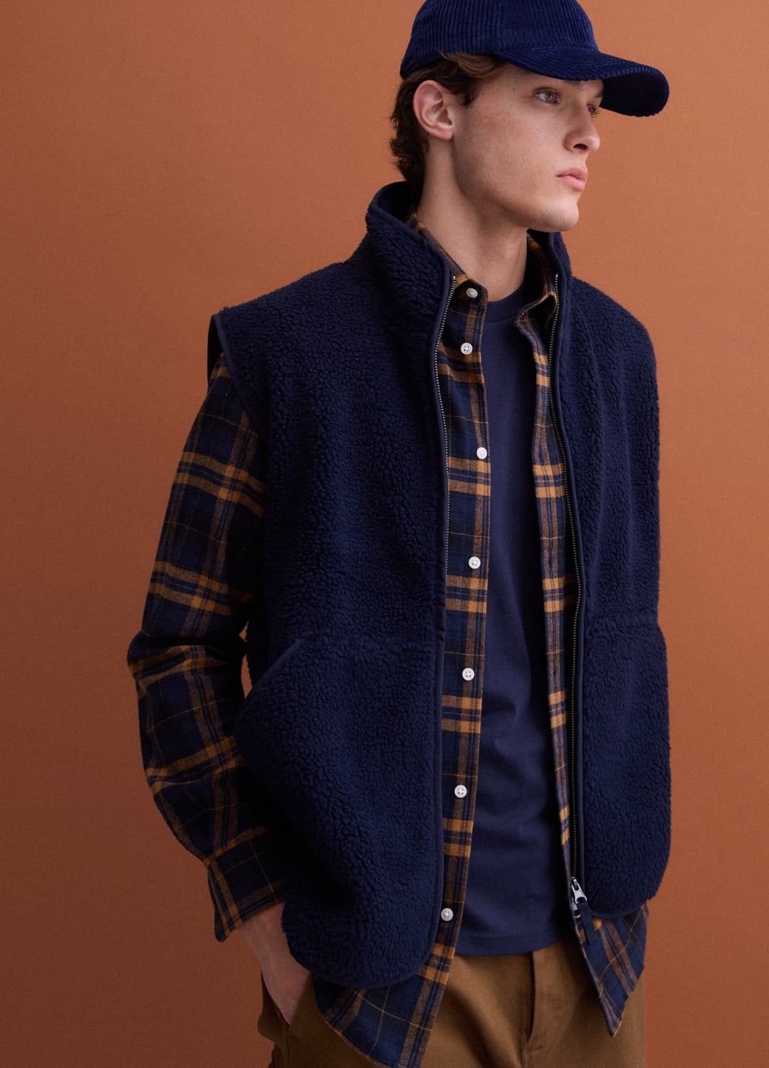 Gilet Blu Con Colletto Regular Fit | OVS Gilet Blu Con Colletto Regular Fit - 0 | OVS