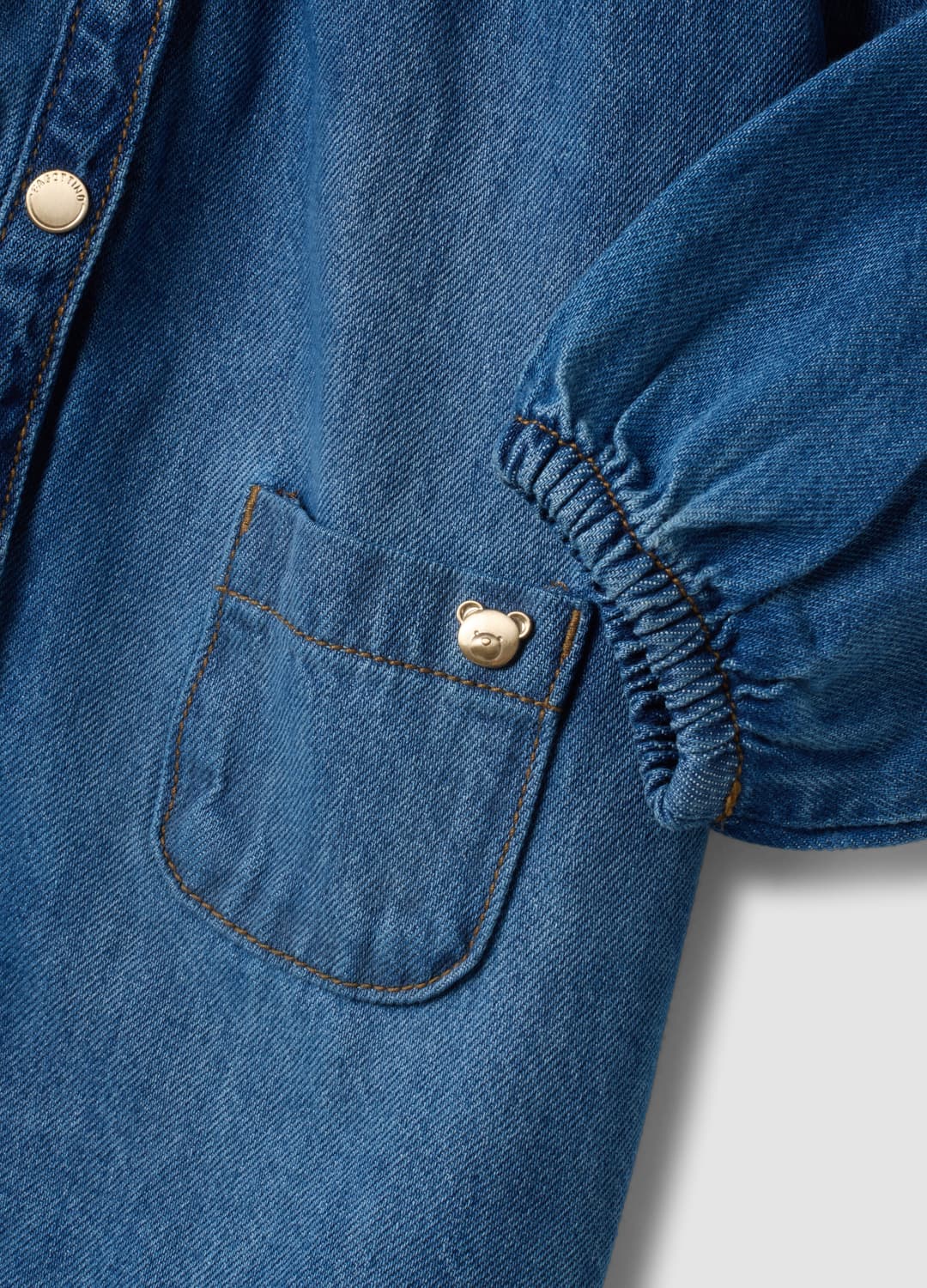 Abito Denim Blu In Misto Cotone E Viscosa A Girocollo Per Bimba | OVS Abito Denim Blu In Misto Cotone E Viscosa A Girocollo Per Bimba - 3 | OVS