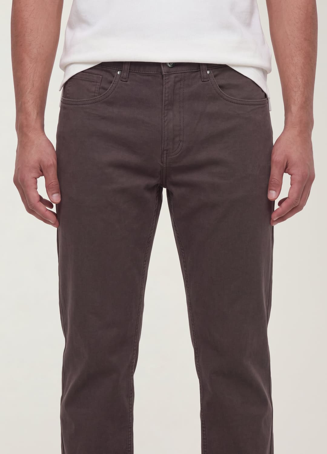 Braune Regular-fit-hose Aus Stretch-baumwolltwill | OVS Braune Regular-fit-hose Aus Stretch-baumwolltwill - 3 | OVS