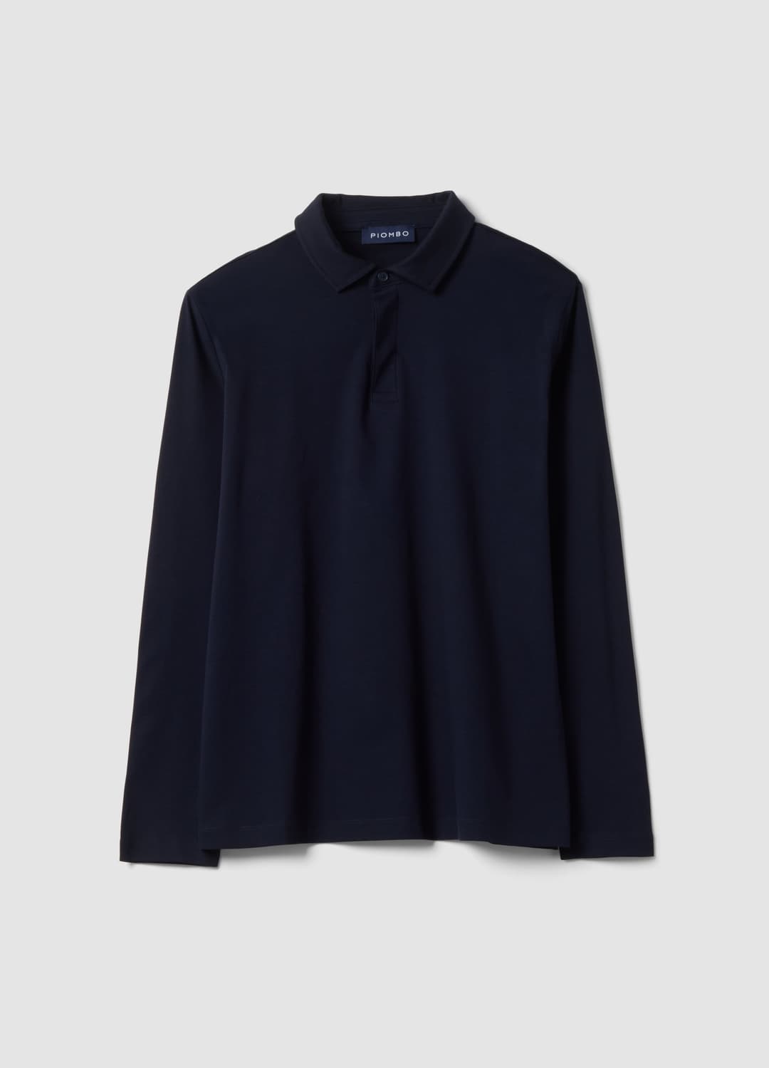 Polo Blu A Maniche Lunghe In Puro Cotone | OVS Polo Blu A Maniche Lunghe In Puro Cotone - 0 | OVS