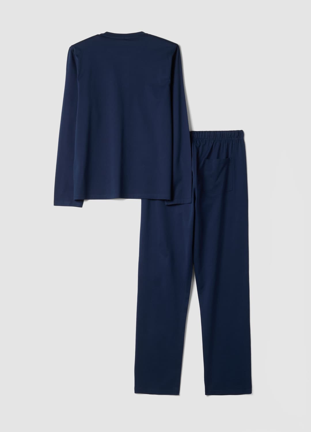 Pigiama Blu In Puro Cotone Organico Con Scollo Serafino Regular Fit | OVS Pigiama Blu In Puro Cotone Organico Con Scollo Serafino Regular Fit - 13 | OVS