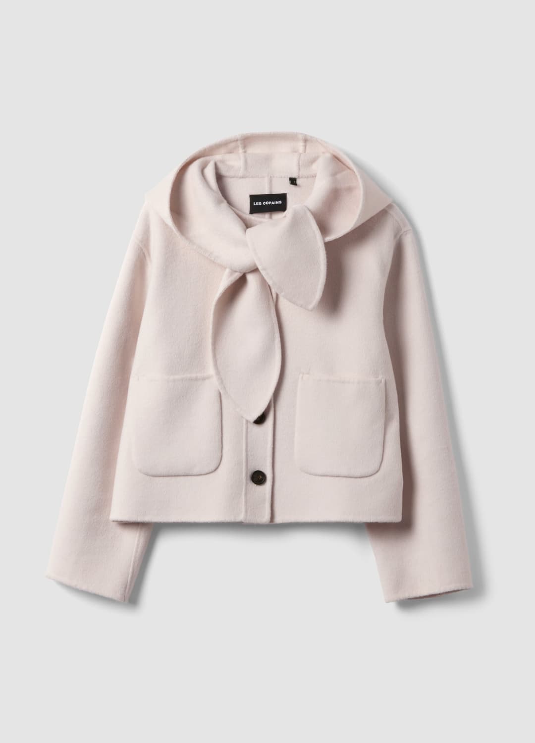 Cappotto Bianco Corto In Misto Lana Con Cappuccio Regular Fit | OVS Cappotto Bianco Corto In Misto Lana Con Cappuccio Regular Fit - 4 | OVS