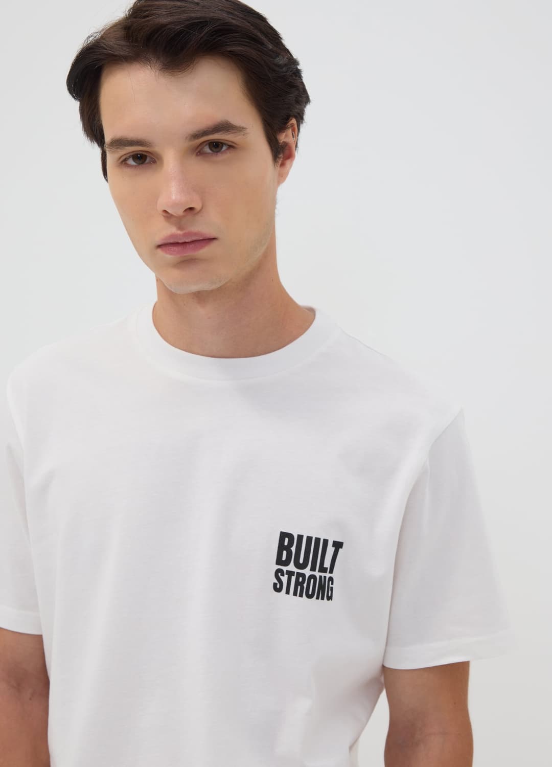 Weißes T-shirt Aus Reiner Baumwoll-jersey Mit Print | OVS Weißes T-shirt Aus Reiner Baumwoll-jersey Mit Print - 2 | OVS