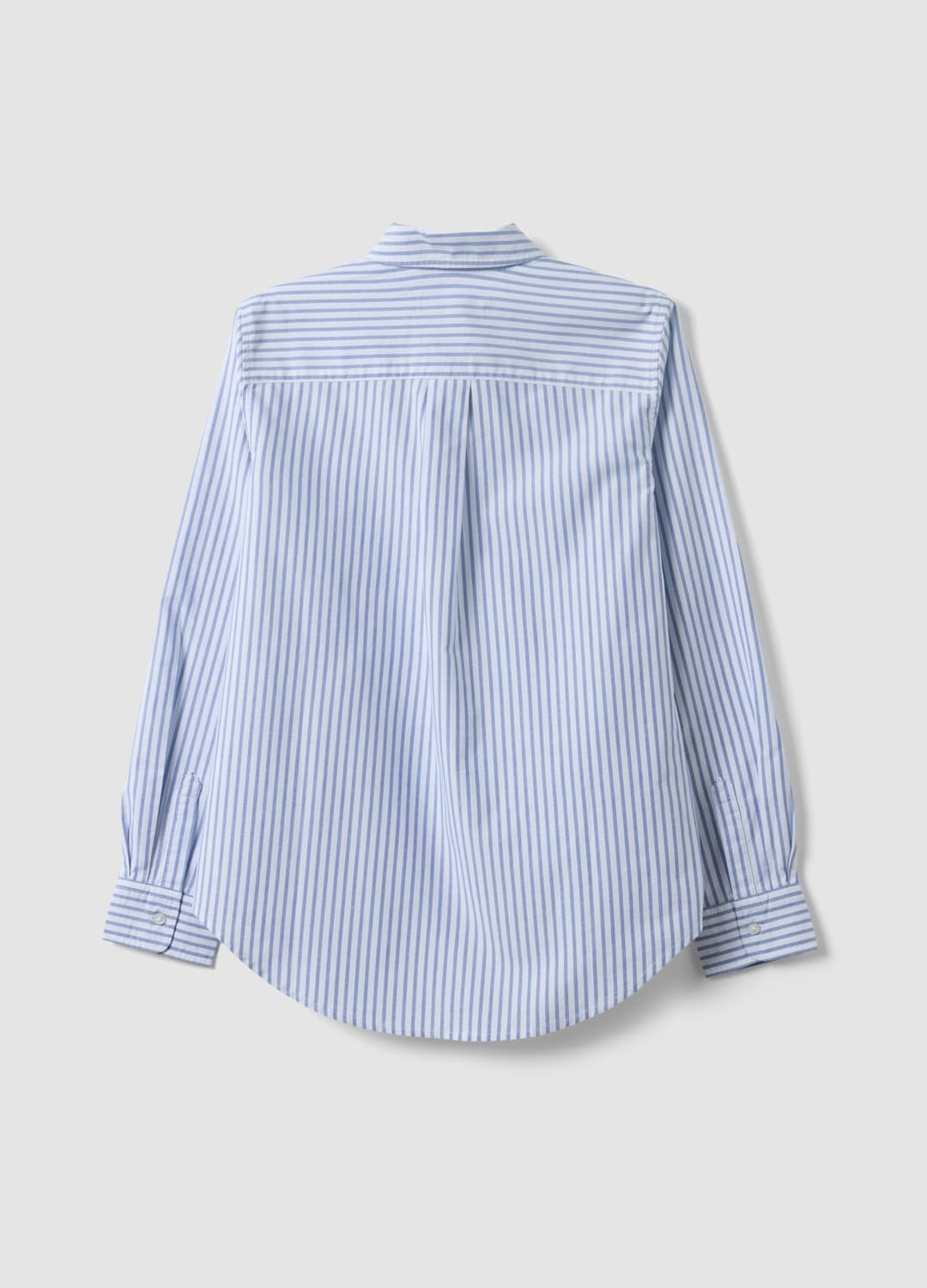 Camicia Oxford Azzurra A Righe Bianche In Puro Cotone Comfort Fit | OVS Camicia Oxford Azzurra A Righe Bianche In Puro Cotone Comfort Fit - 6 | OVS