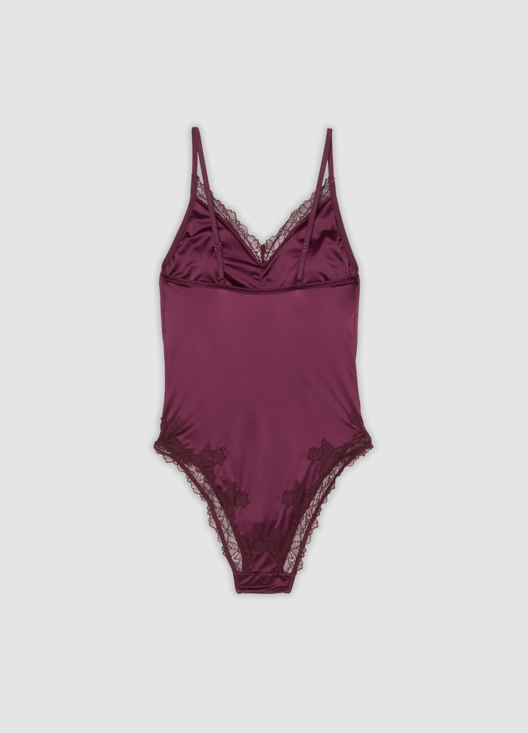 Body Viola In Microfibra Elasticizzata Con Bordi In Pizzo | OVS Body Viola In Microfibra Elasticizzata Con Bordi In Pizzo - 2 | OVS