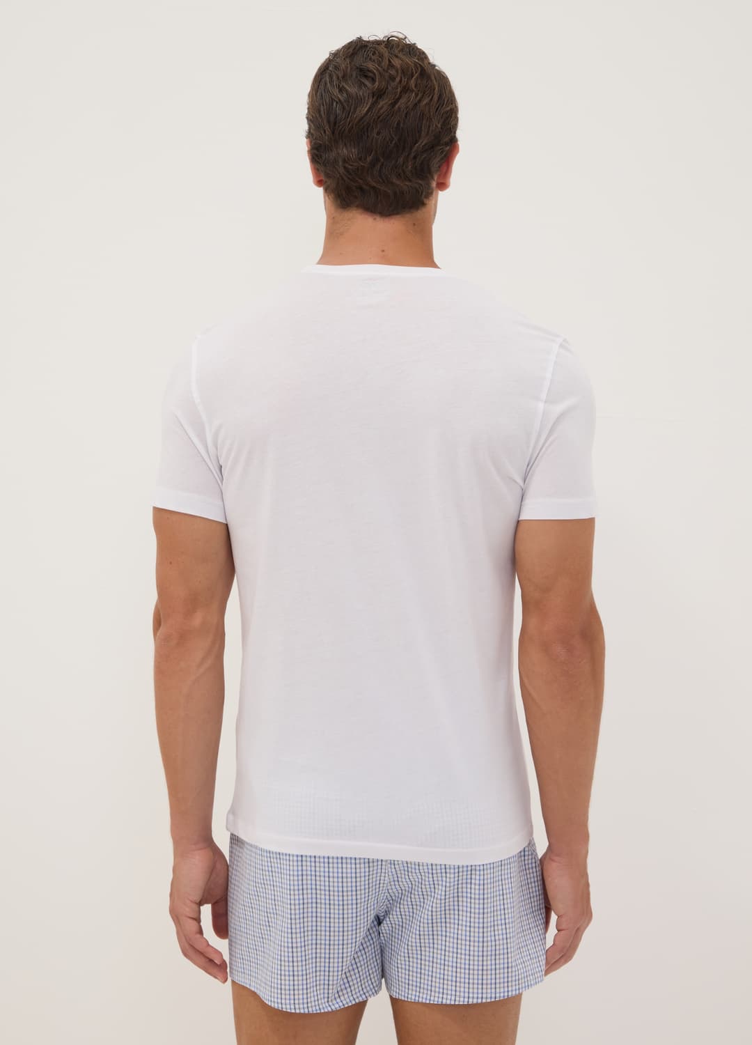 2er-pack Weisse T-shirts Aus Reiner Extrafeiner Baumwolle Mit Rundhalsausschnitt | OVS 2er-pack Weisse T-shirts Aus Reiner Extrafeiner Baumwolle Mit Rundhalsausschnitt - 3 | OVS