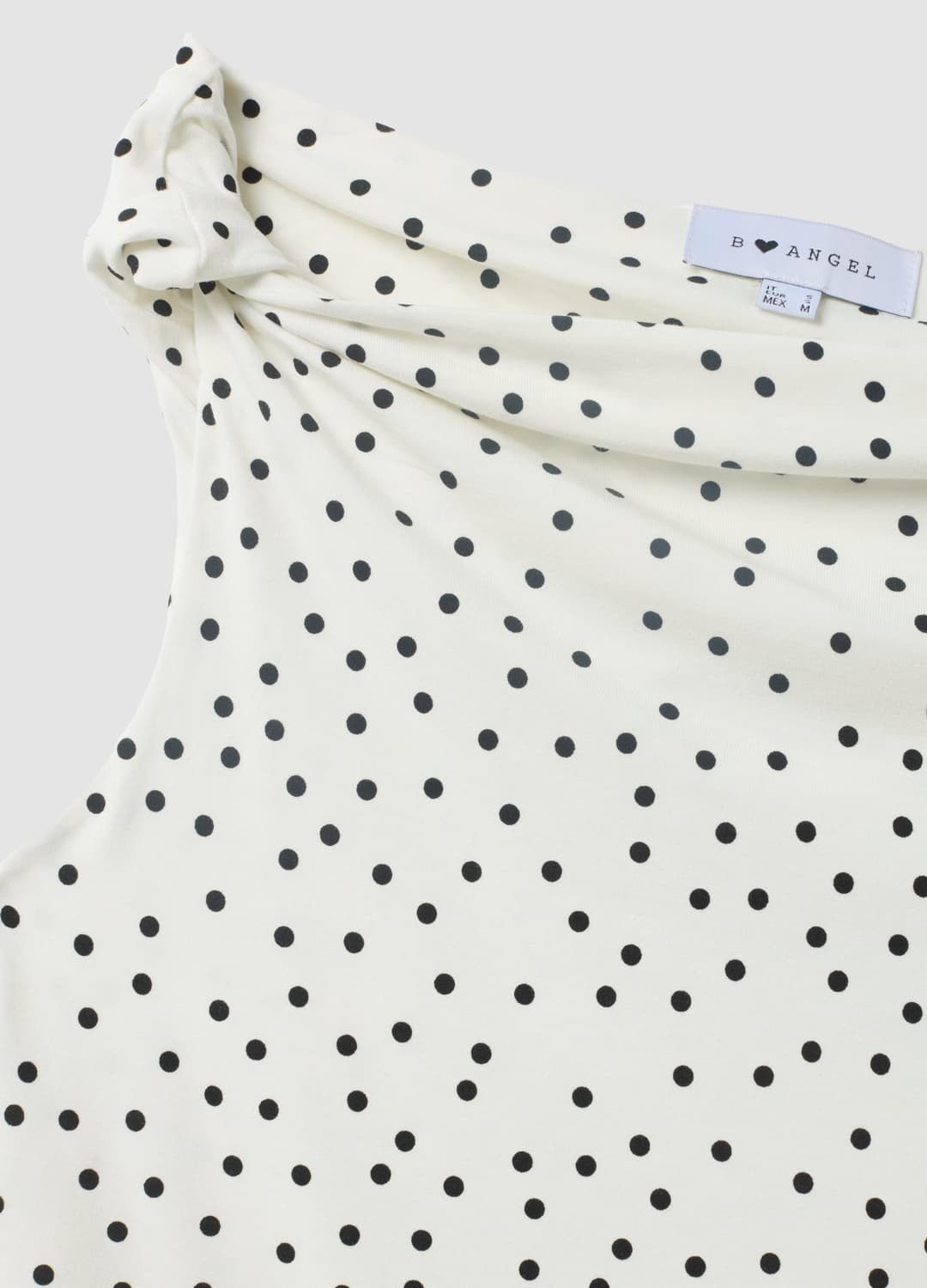 Top Bianco Asimmetrico Monospalla In Viscosa Elasticizzata A Pois Slim Fit | OVS Top Bianco Asimmetrico Monospalla In Viscosa Elasticizzata A Pois Slim Fit - 6 | OVS