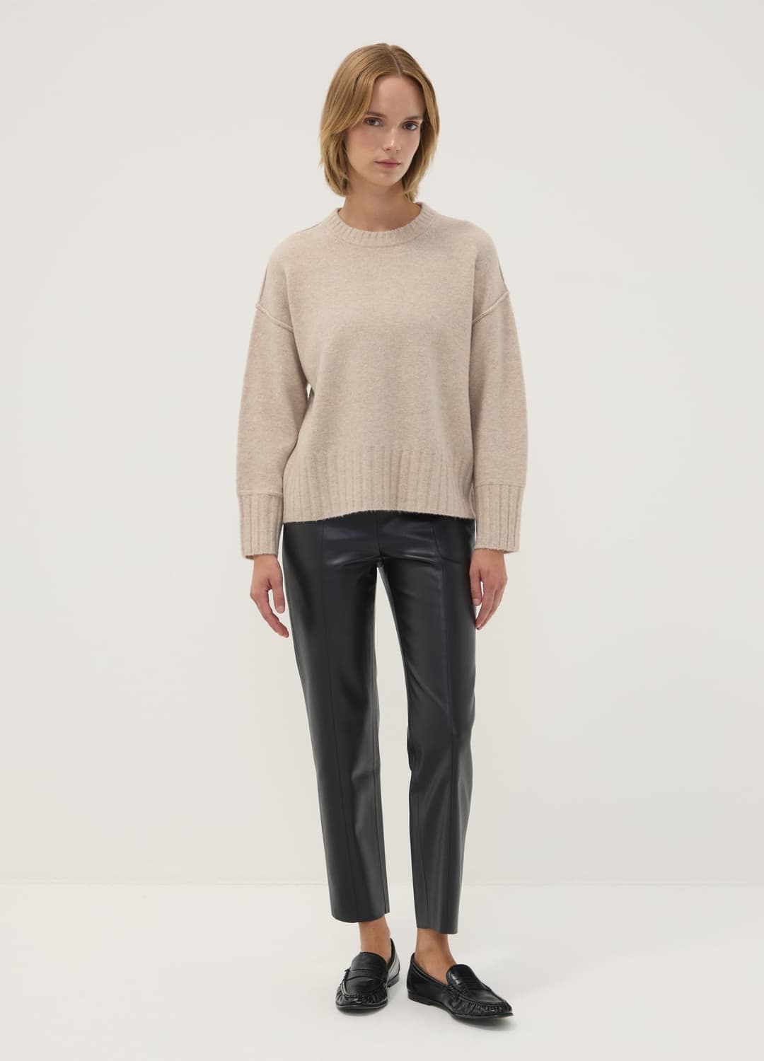 Leggings Neri Slim Fit Con Vita Regular Ed Elastico | OVS Leggings Neri Slim Fit Con Vita Regular Ed Elastico - 0 | OVS