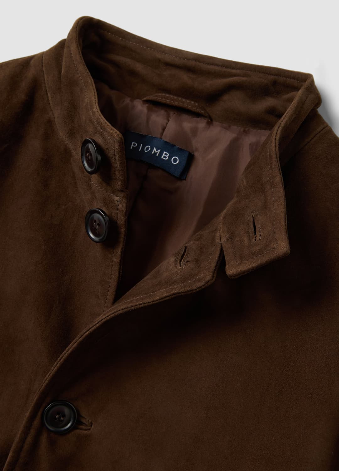 Shacket Marrone Imbottita In Vera Pelle Con Colletto Alto Regular Fit | OVS Shacket Marrone Imbottita In Vera Pelle Con Colletto Alto Regular Fit - 5 | OVS