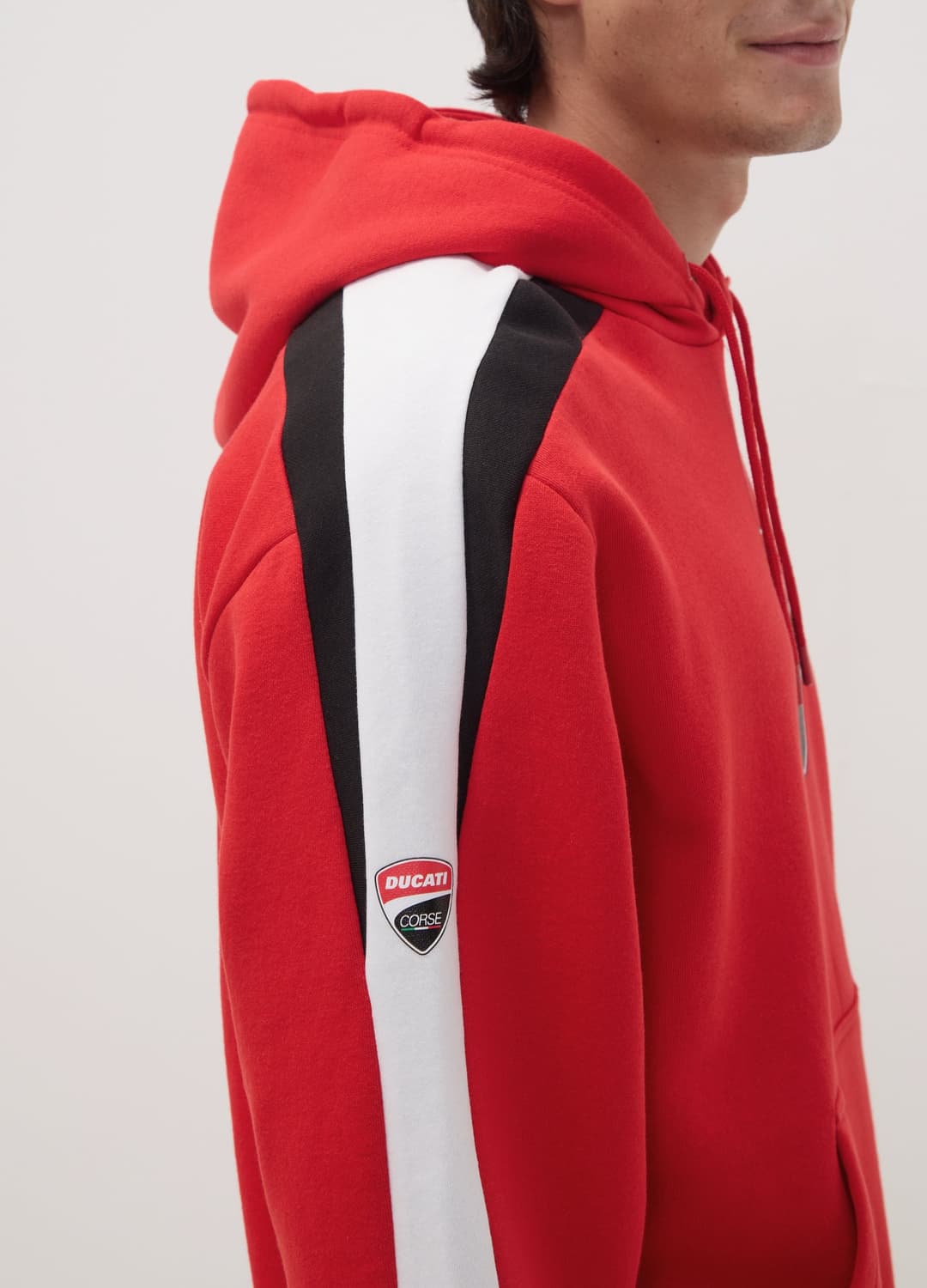 Felpa Rossa In Misto Cotone Con Cappuccio E Stampa Ducati | OVS Felpa Rossa In Misto Cotone Con Cappuccio E Stampa Ducati - 3 | OVS
